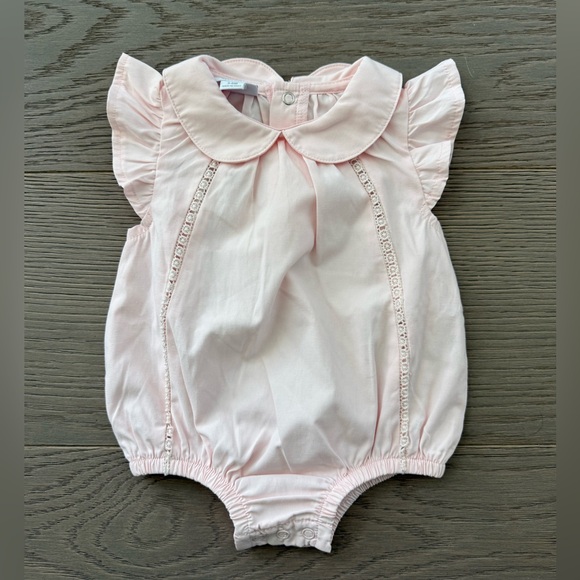 Collared Poplin Baby Bubble